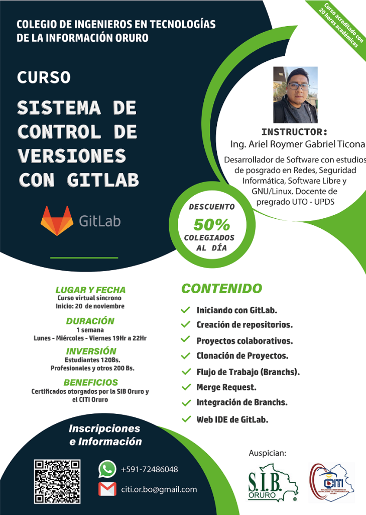 Curso sistema de control de versiones con GITLAB