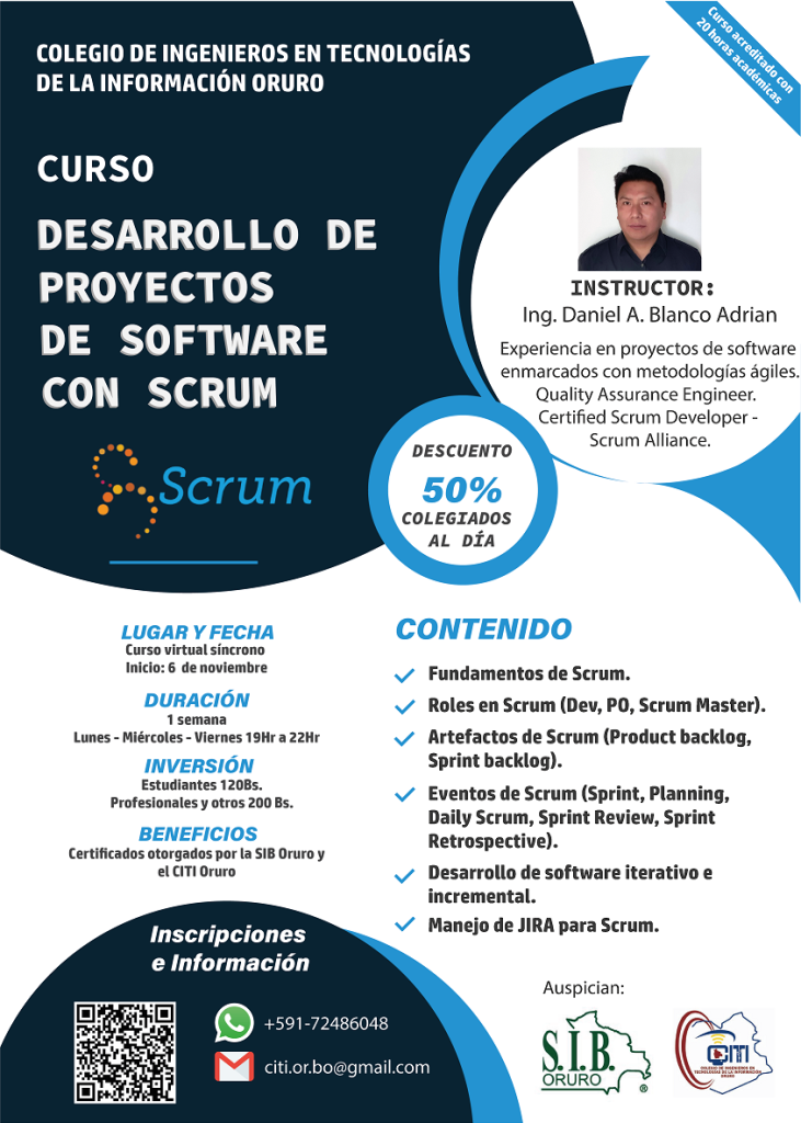 Curso Desarrollo de proyectos de software con Scrum