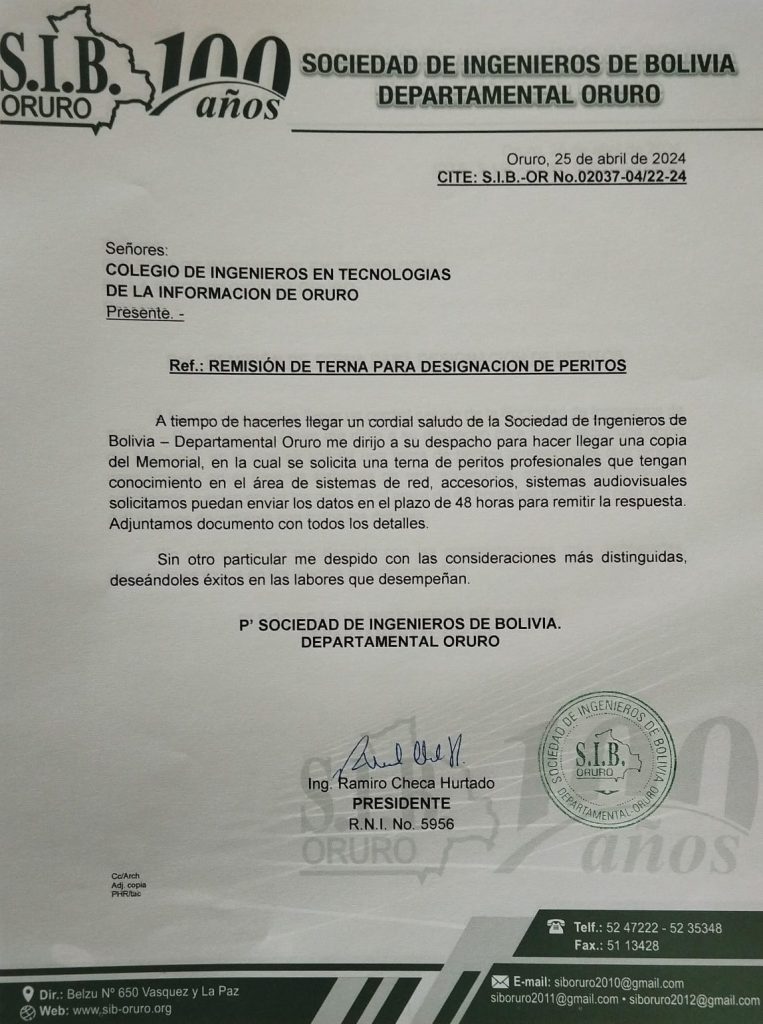 Convocatoria Peritos Profesionales Abril 2024