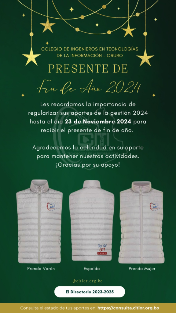 COMUNICADO PRESENTE FIN DE AÑO 2024