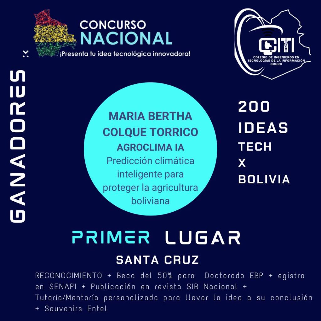 📢 Resultados del Concurso Nacional “200 Ideas Tech por Bolivia”