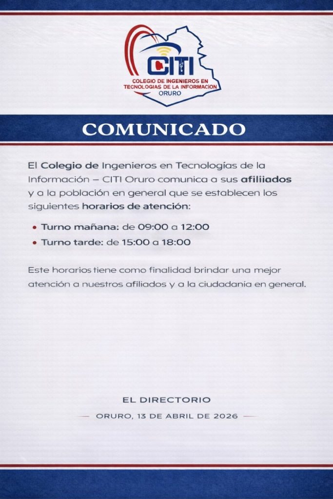 Comunicado Oficial